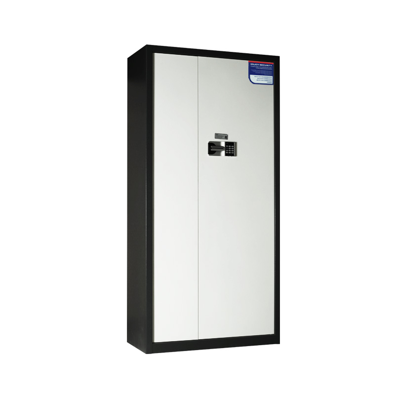 通门保密柜国保锁灰白套色侧面