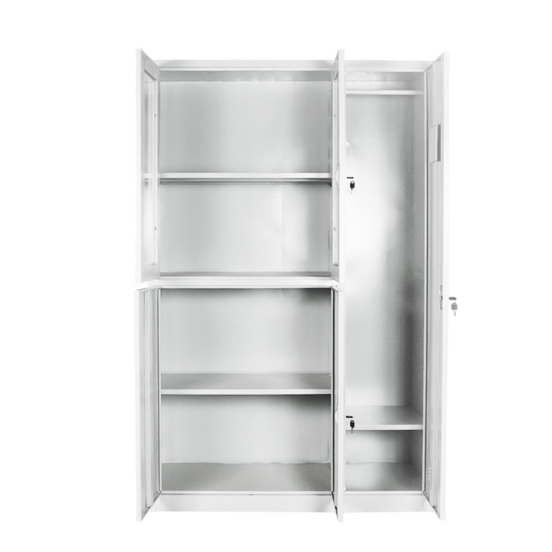 玻璃更衣柜全开 1850-1180-500