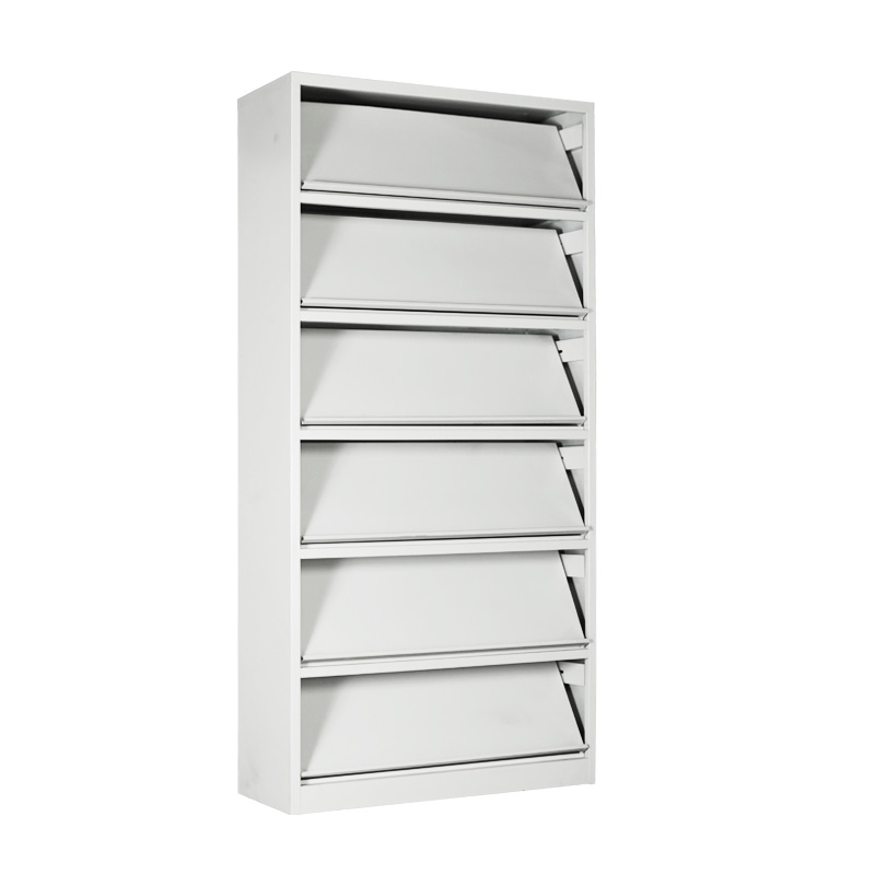 六平六斜期刊架侧面