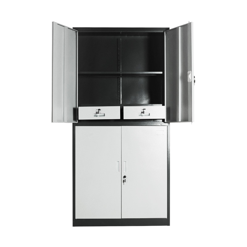 套色内二斗双节柜半开