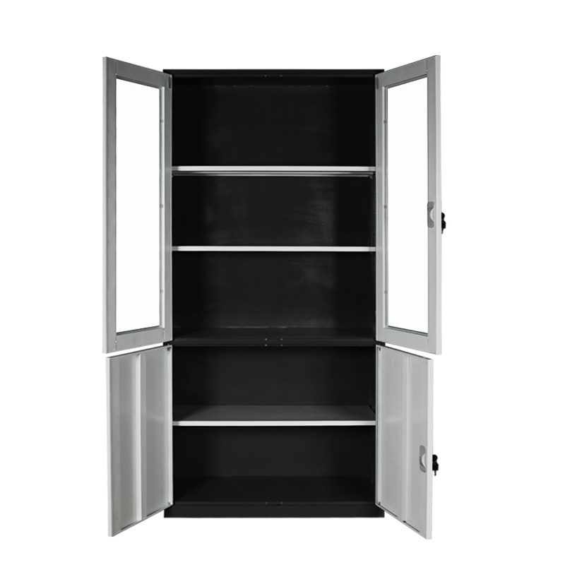 窄边套色大器械柜全开