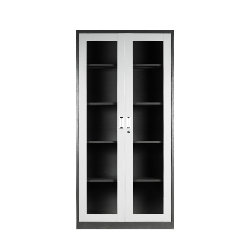 套色通玻对开柜正面