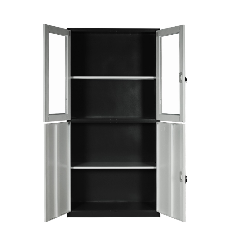 窄边套色等体器械柜全开